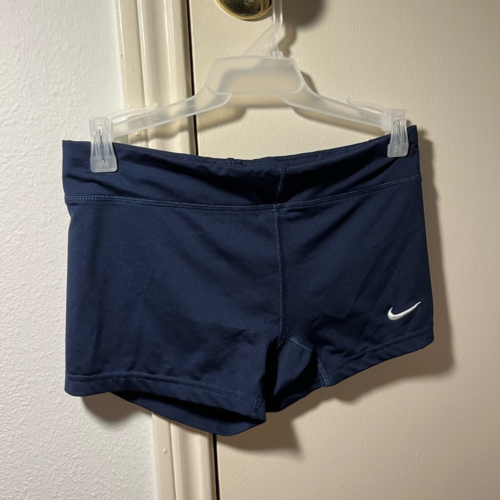 Navy Spandex Shorts, Nike Size Medium.